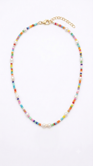 Collana Bali - con perline multicolor