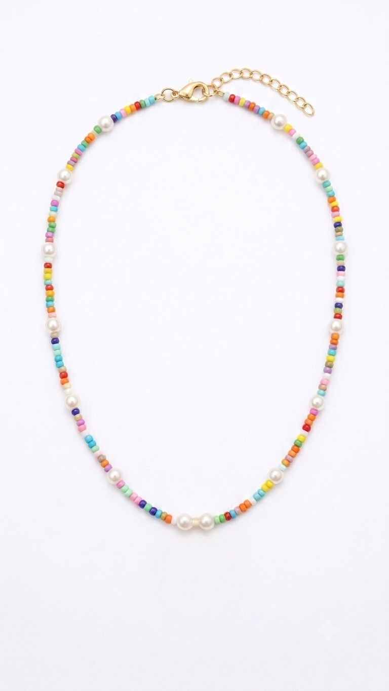 Collana Bali - con perline multicolor